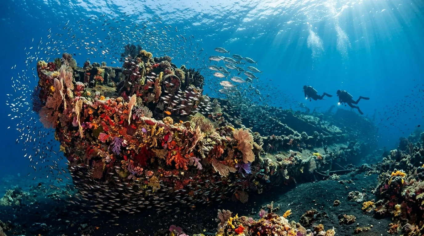 Illustration : Bali — Tulamben et l'USAT Liberty : L'Épave de Rivage Mythique